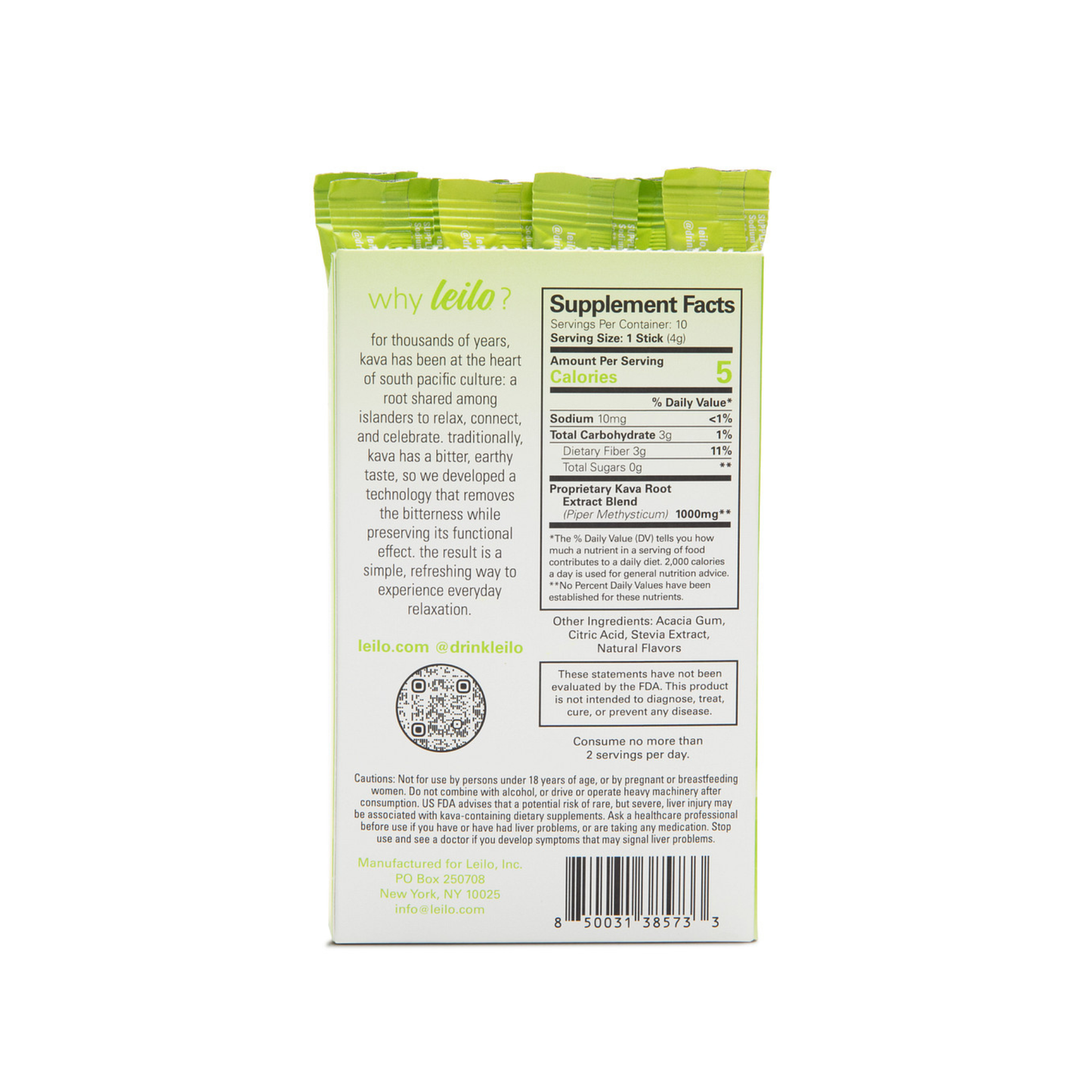 Lemon Lime Kava Drink Mix (60-Pack)