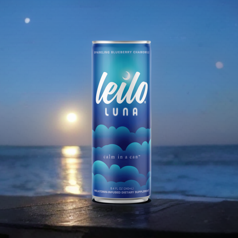 Leilo Luna Sleep-Aid, Blueberry Chamomile (96 Cans)